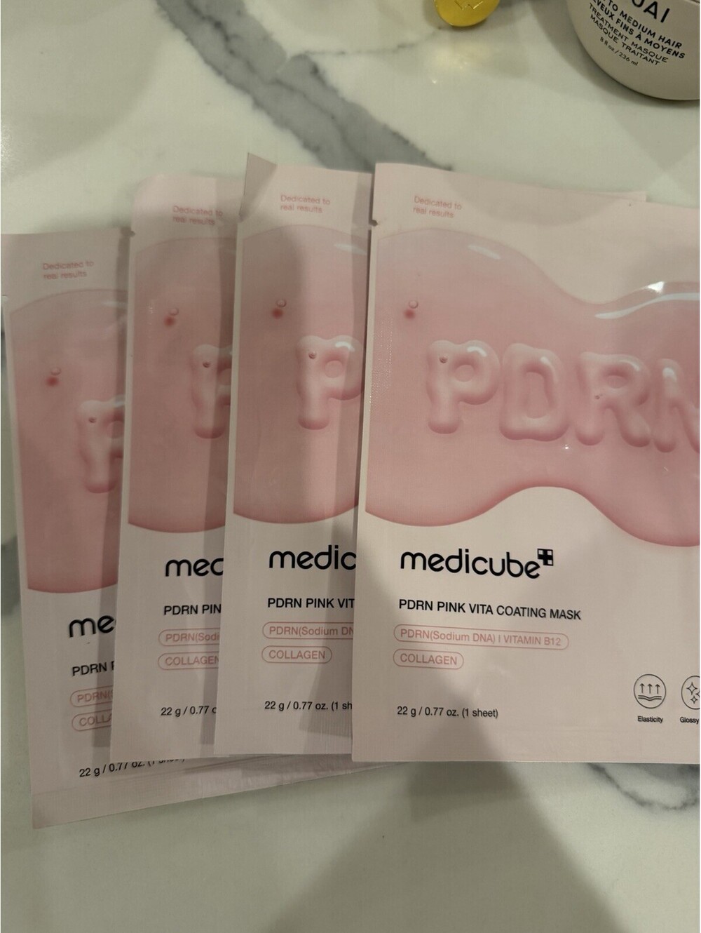 TOP SELLER medicube PDRN Collagen Pink Mask Sheet (set of 4) Elasticity